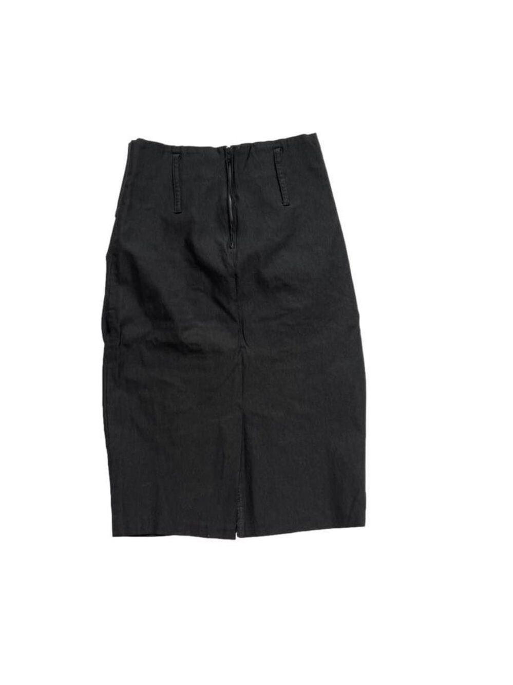 Sakkas Black Stretch Pencil Skirt Size S - Picture 3 of 4